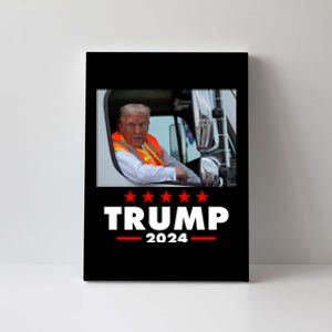 Garbage Truck Trump 2024 Canvas