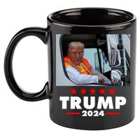 Garbage Truck Trump 2024 11oz C Handle Ceramic Mug