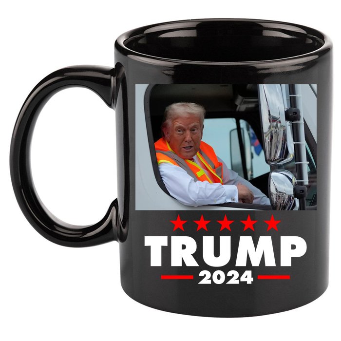 Garbage Truck Trump 2024 11oz C Handle Ceramic Mug