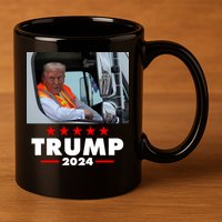 Garbage Truck Trump 2024 11oz C Handle Ceramic Mug