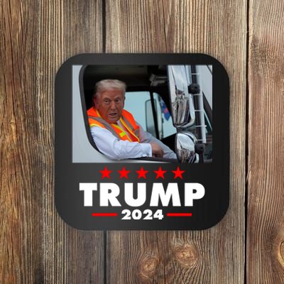 Garbage Truck Trump 2024 Coaster