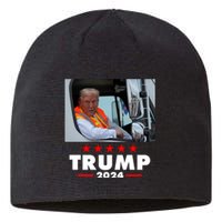 Garbage Truck Trump 2024 Sustainable Beanie