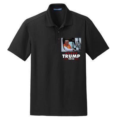 Garbage Truck Trump 2024 Dry Zone Grid Polo