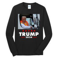 Garbage Truck Trump 2024 Tall Long Sleeve T-Shirt