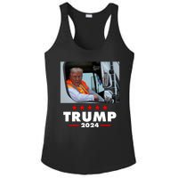 Garbage Truck Trump 2024 Ladies PosiCharge Competitor Racerback Tank