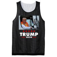 Garbage Truck Trump 2024 Mesh Reversible Basketball Jersey Tank