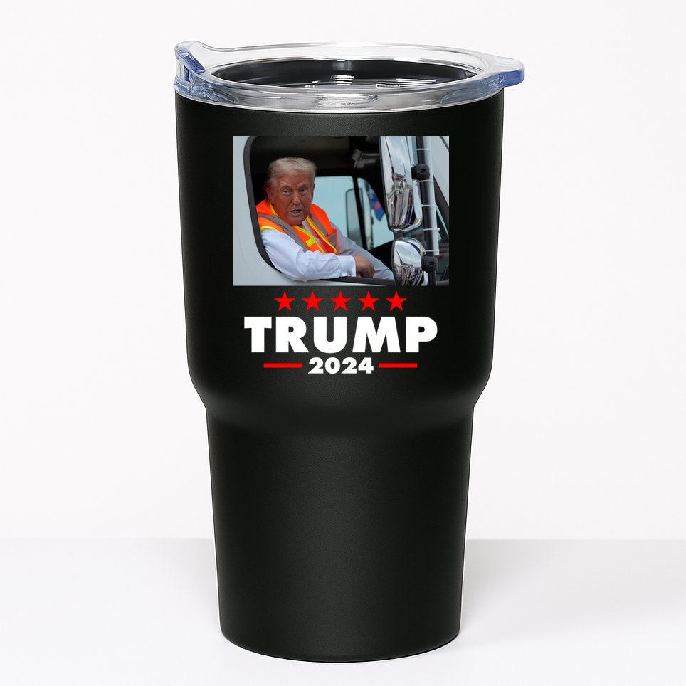Garbage Truck Trump 2024 Tumbler