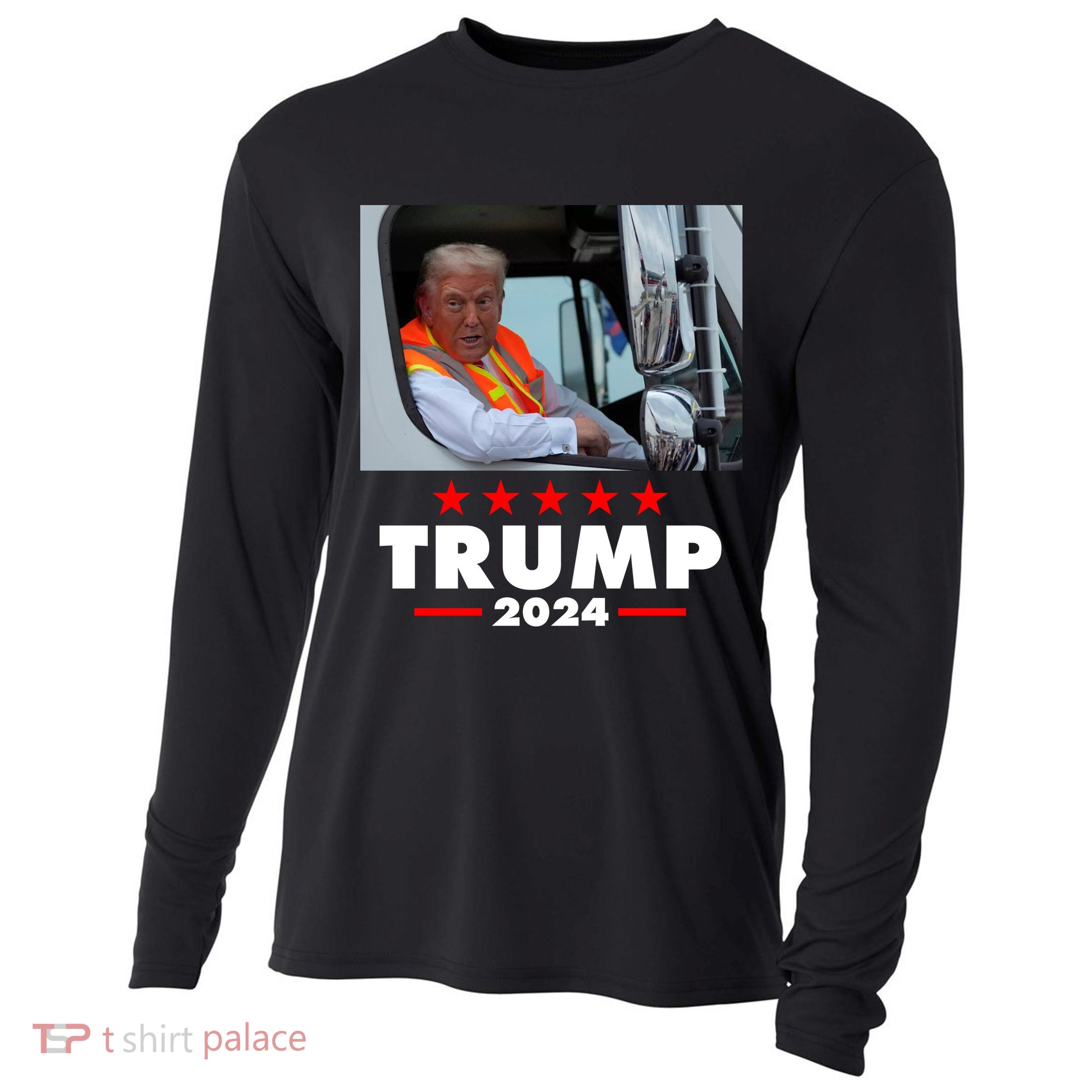 Garbage Truck Trump 2024 Cooling Performance Long Sleeve Crew