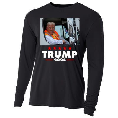 Garbage Truck Trump 2024 Cooling Performance Long Sleeve Crew