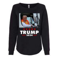 Garbage Truck Trump 2024 Womens California Wash Sweatshirt