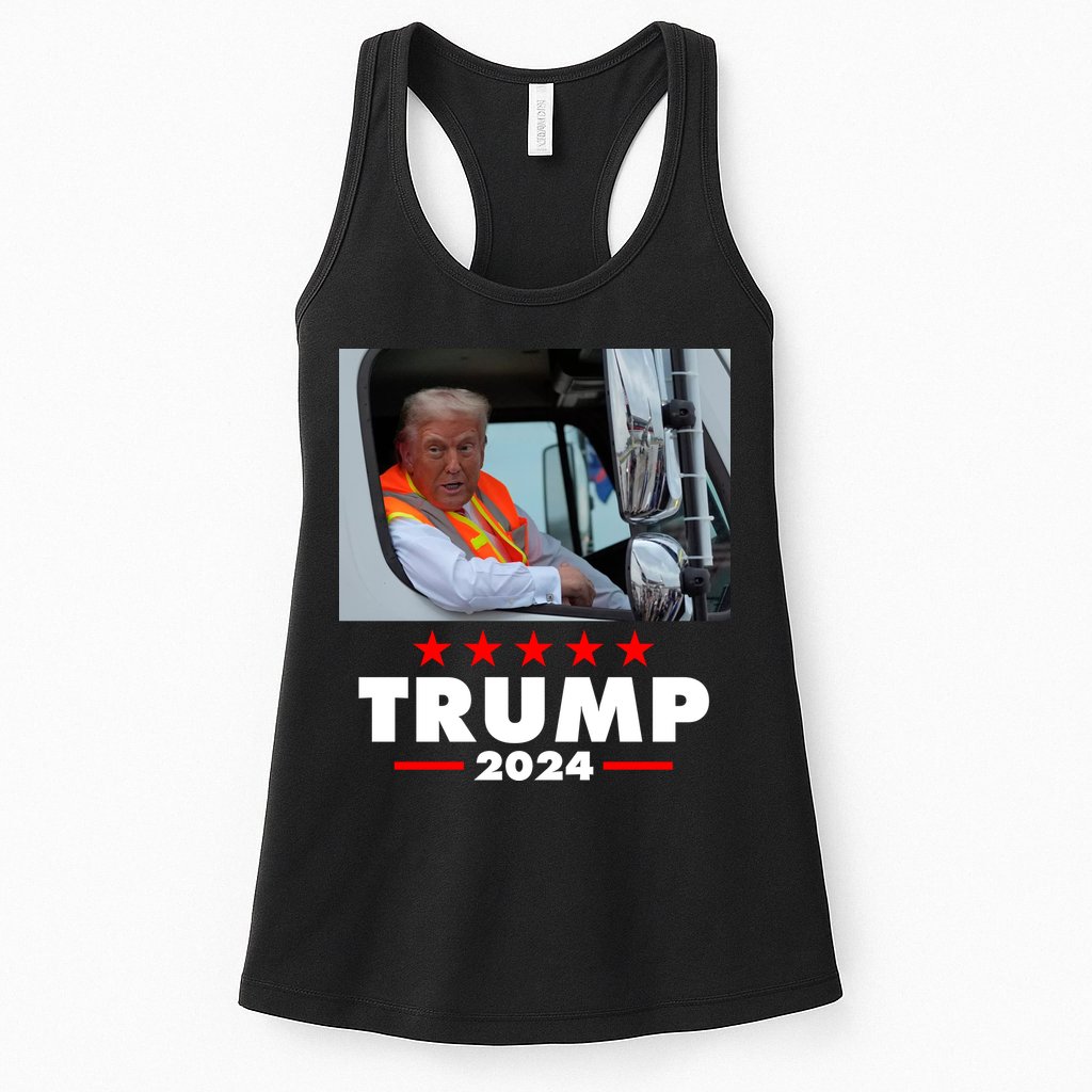 Garbage Truck Trump 2024 Womens Tank Top