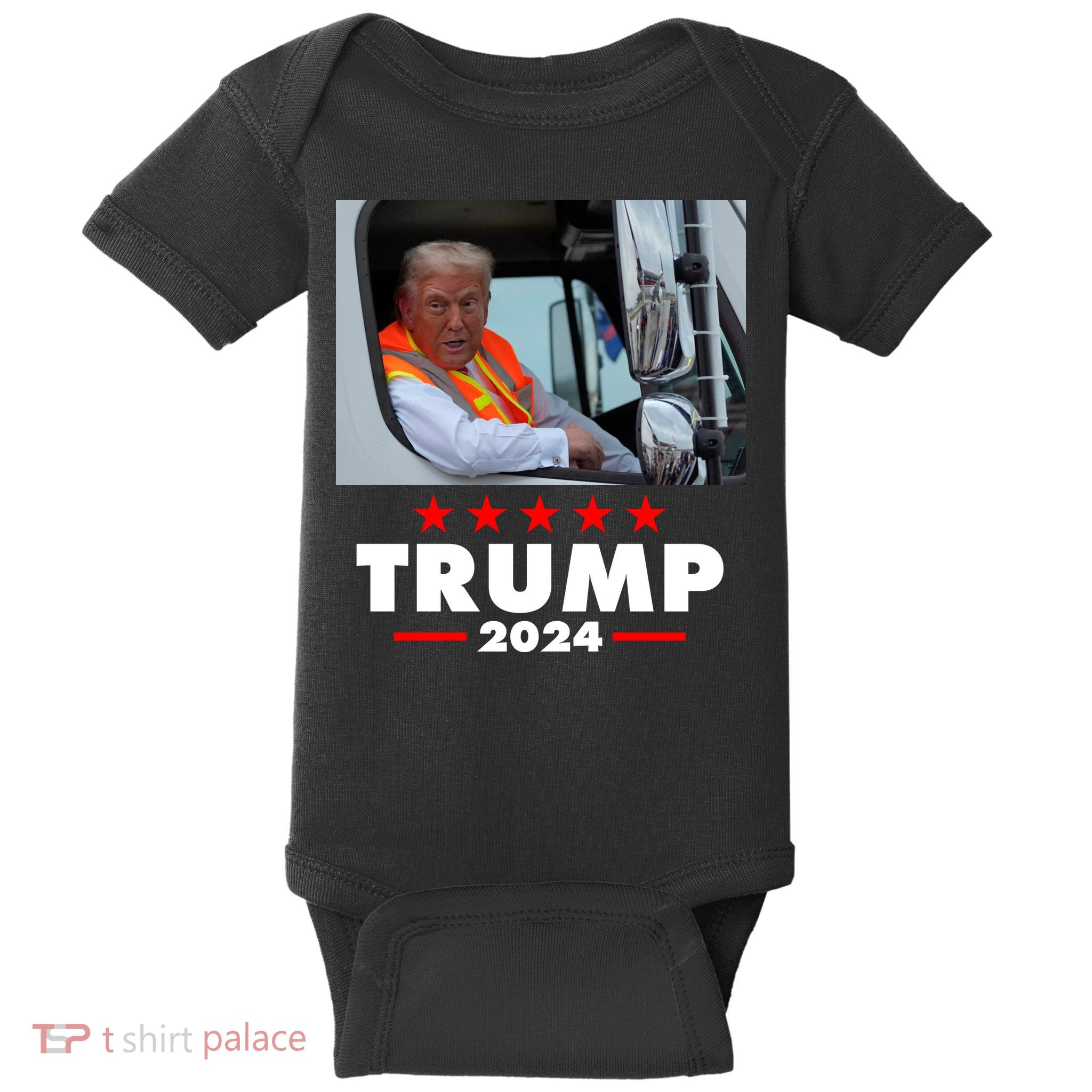Garbage Truck Trump 2024 Baby Bodysuit