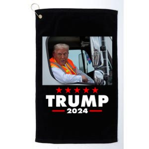 Garbage Truck Trump 2024 Platinum Collection Golf Towel