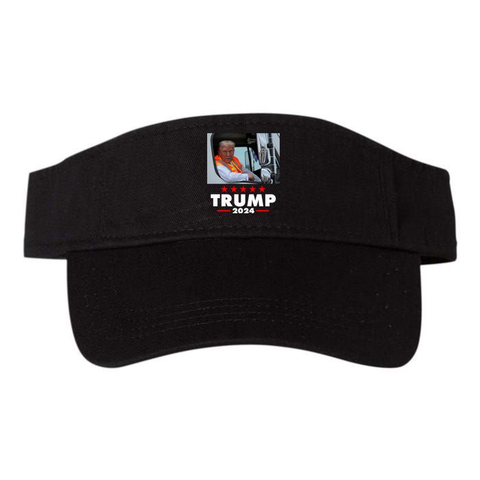 Garbage Truck Trump 2024 Valucap Bio-Washed Visor