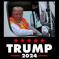 Garbage Truck Trump 2024 Kids Hoodie
