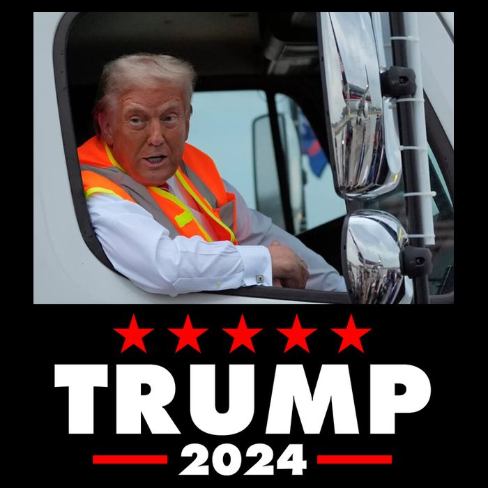 Garbage Truck Trump 2024 Kids Hoodie