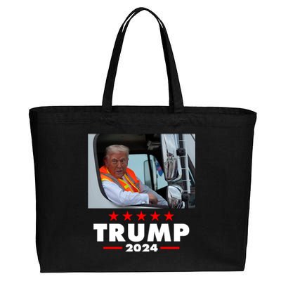 Garbage Truck Trump 2024 Cotton Canvas Jumbo Tote