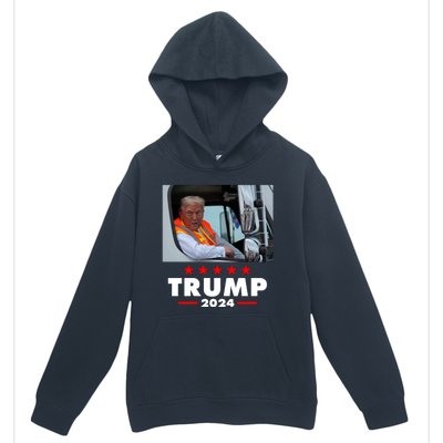 Garbage Truck Trump 2024 Urban Pullover Hoodie