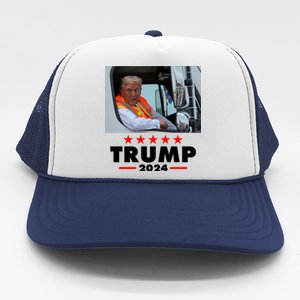 Garbage Truck Trump 2024 Trucker Hat