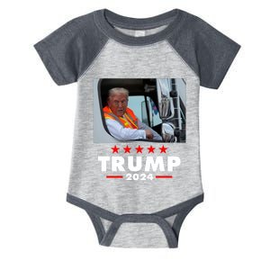 Garbage Truck Trump 2024 Infant Baby Jersey Bodysuit