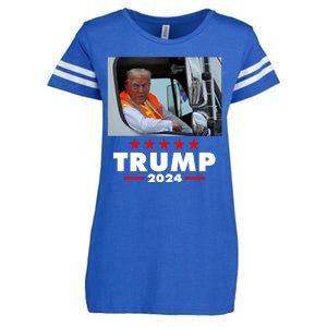 Garbage Truck Trump 2024 Enza Ladies Jersey Football T-Shirt