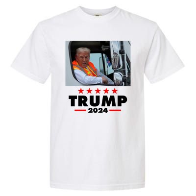 Garbage Truck Trump 2024 Garment-Dyed Heavyweight T-Shirt