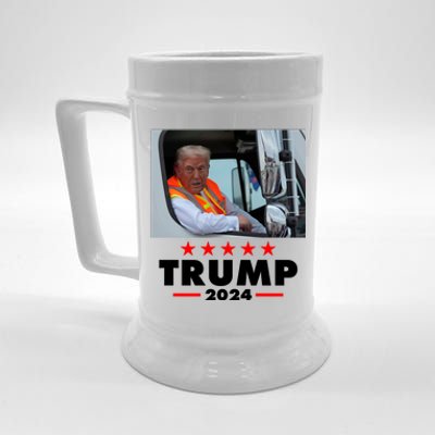 Garbage Truck Trump 2024 Beer Stein