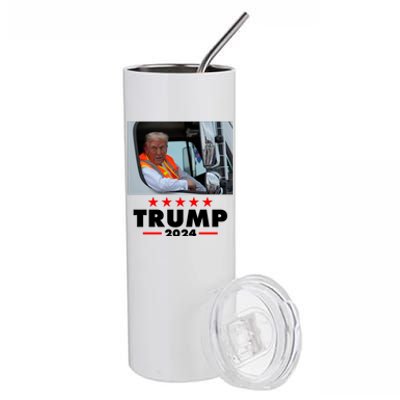 Garbage Truck Trump 2024 Stainless Steel Tumbler