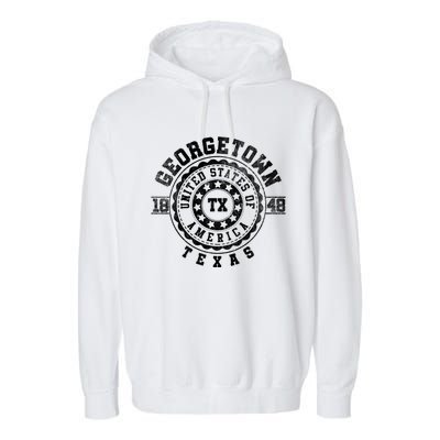 Georgetown Tx Texas Vintage City S Meaningful Gift Garment-Dyed Fleece Hoodie