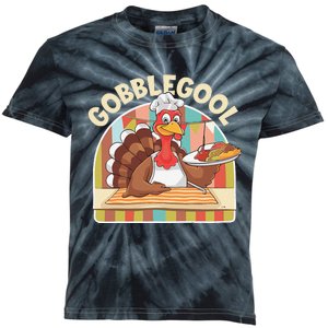 Gobblegool Turkey Thanksgiving Kids Tie-Dye T-Shirt