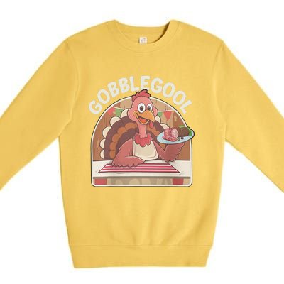 Gobblegool Turkey Thanksgiving Premium Crewneck Sweatshirt