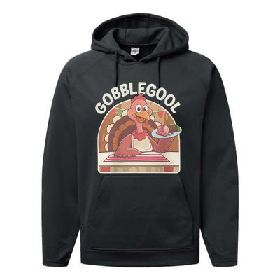 Gobblegool Turkey Thanksgiving Performance Fleece Hoodie