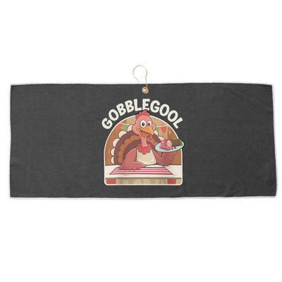 Gobblegool Turkey Thanksgiving Large Microfiber Waffle Golf Towel