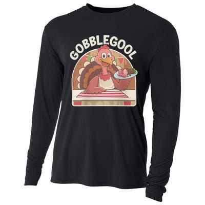 Gobblegool Turkey Thanksgiving Cooling Performance Long Sleeve Crew