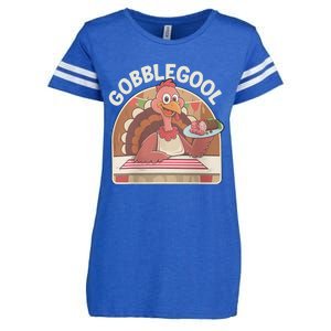 Gobblegool Turkey Thanksgiving Enza Ladies Jersey Football T-Shirt