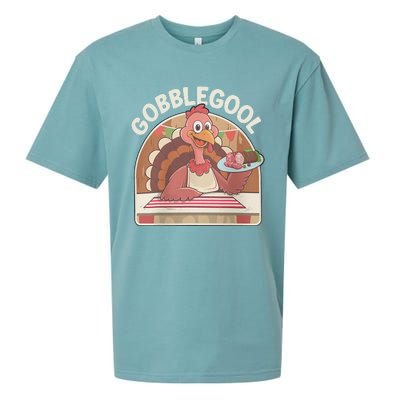 Gobblegool Turkey Thanksgiving Sueded Cloud Jersey T-Shirt