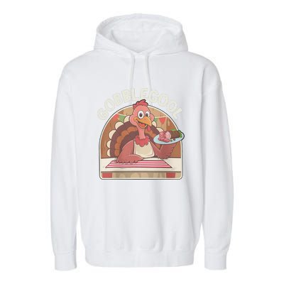 Gobblegool Turkey Thanksgiving Garment-Dyed Fleece Hoodie