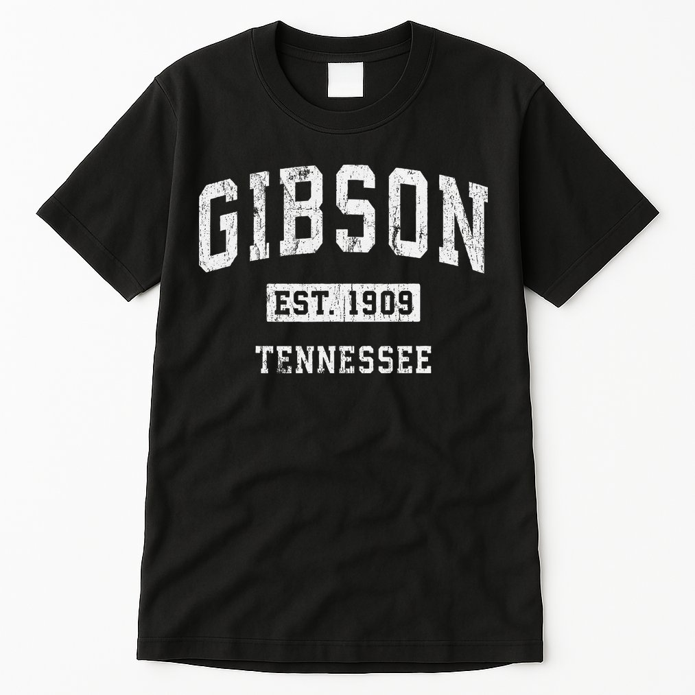 Gibson Tennessee Tn Vintage Athletic Sports Tall T-Shirt