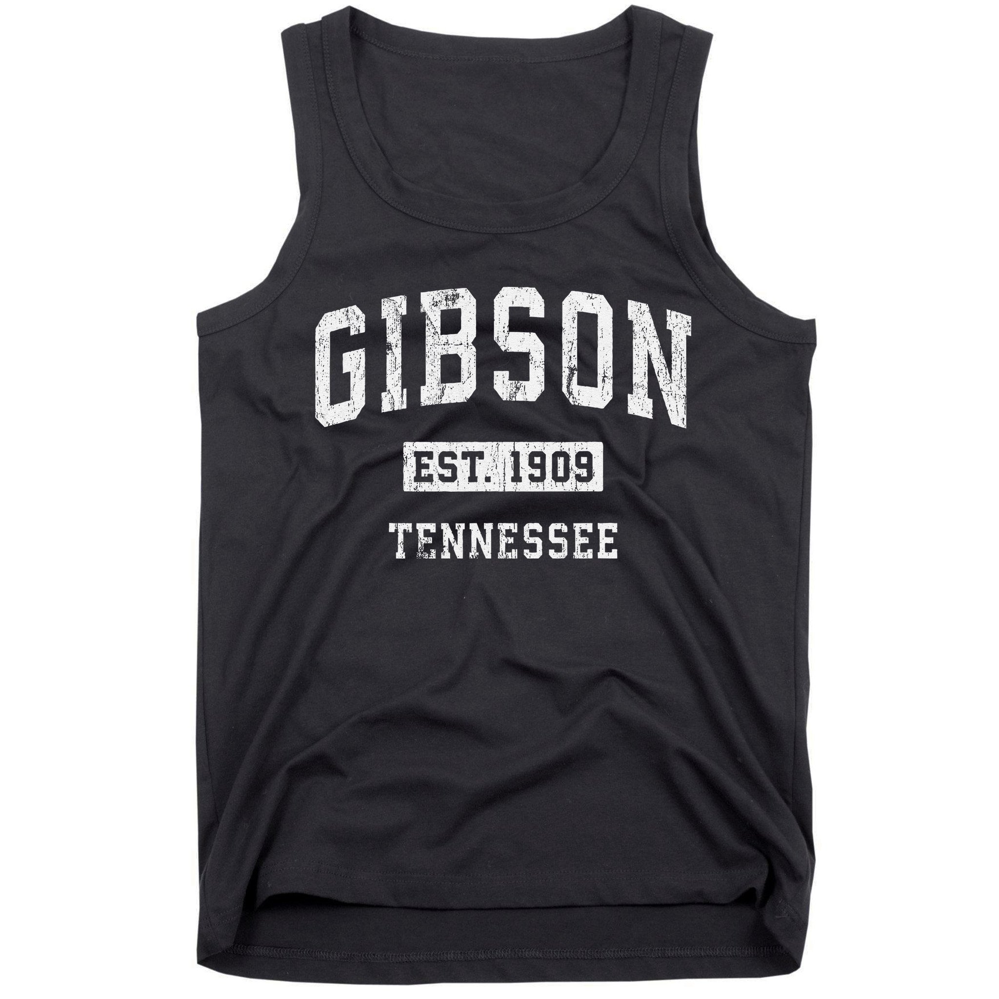 Gibson Tennessee Tn Vintage Athletic Sports Tank Top