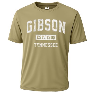 Gibson Tennessee Tn Vintage Athletic Sports Cooling Performance Crew T-Shirt