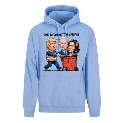 Garbage Truck Trash 2024 Donald Trump Unisex Surf Hoodie