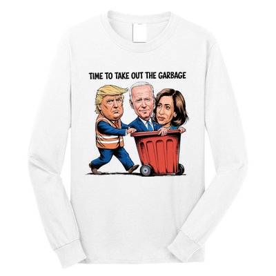 Garbage Truck Trash 2024 Donald Trump Long Sleeve Shirt