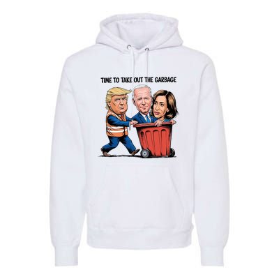 Garbage Truck Trash 2024 Donald Trump Premium Hoodie