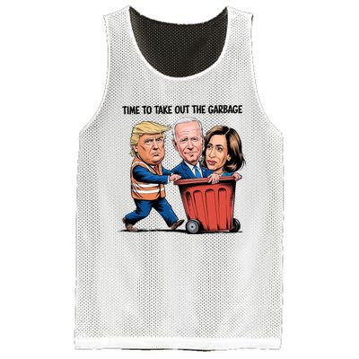 Garbage Truck Trash 2024 Donald Trump Mesh Reversible Basketball Jersey Tank