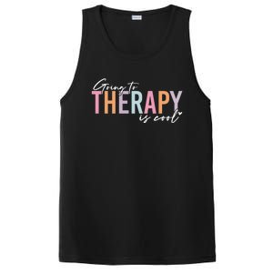 Going To Therapy Is Cool Tal Health Hu Brain Awareness Cute Gift PosiCharge Competitor Tank