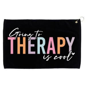 Going To Therapy Is Cool Tal Health Hu Brain Awareness Cute Gift Grommeted Golf Towel