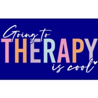 Going To Therapy Is Cool Tal Health Hu Brain Awareness Cute Gift Bumper Sticker