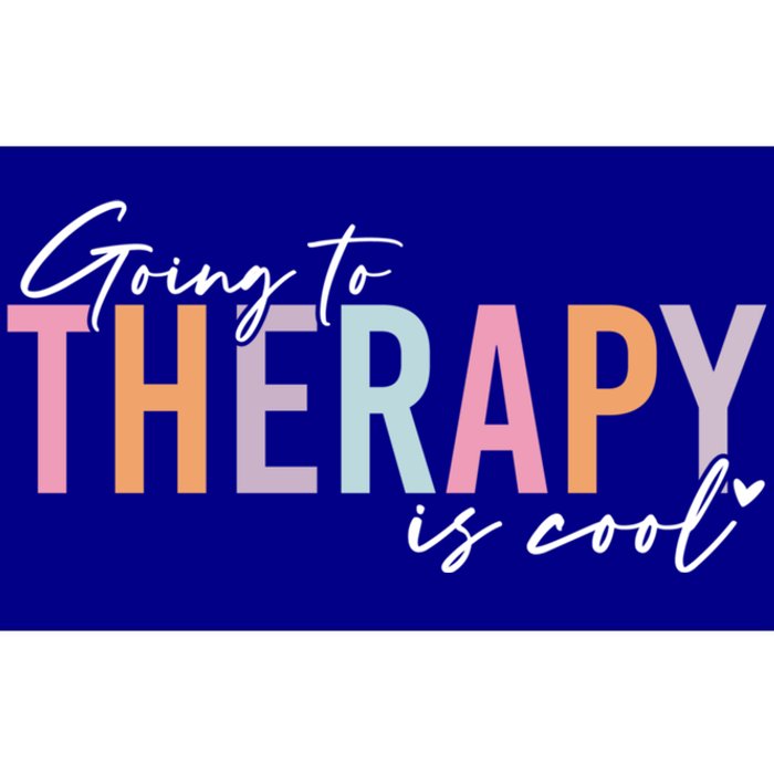 Going To Therapy Is Cool Tal Health Hu Brain Awareness Cute Gift Bumper Sticker