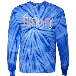 Going To Therapy Is Cool Tal Health Hu Brain Awareness Cute Gift Tie-Dye Long Sleeve Shirt