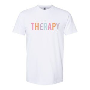 Going To Therapy Is Cool Tal Health Hu Brain Awareness Cute Gift Softstyle CVC T-Shirt